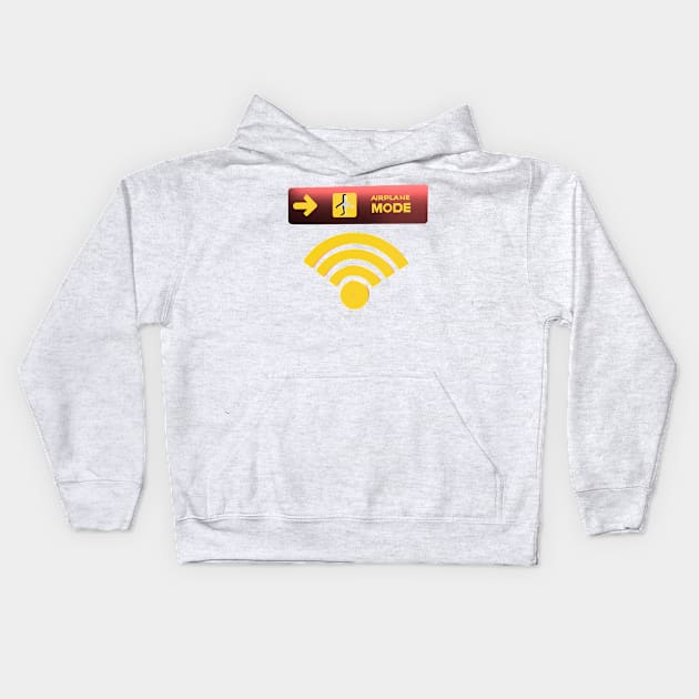 Airplane Mode 3D Kids Hoodie by guestbledhc1eof0ecw9bz66e